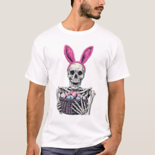 T-shirt Crâne de Pâques - Lapin squelette drôle
