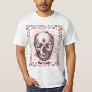 T-shirt Crâne de rupture rouge