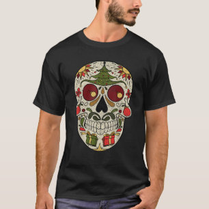 T-shirt Crâne de sucre Chemise de Noël Grunge Dios De Los