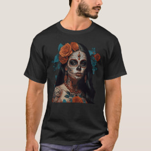T-shirt Crâne de sucre Couronne florale