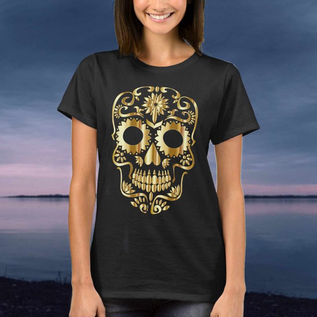 T-shirt Crâne de sucre Fête mexicaine de l'art culturel mo (Créateur téléchargé)