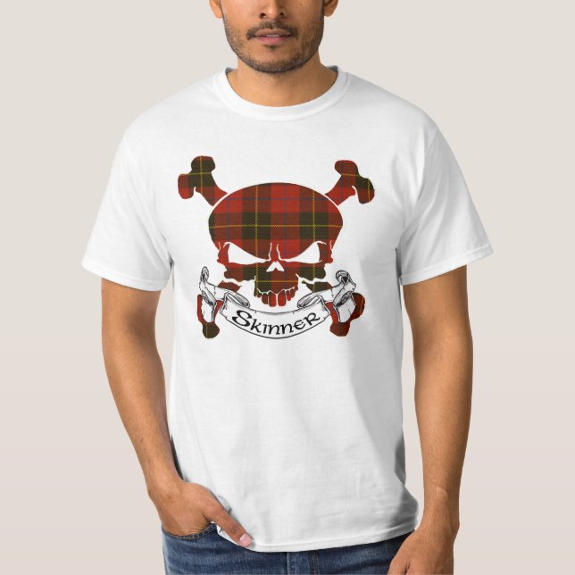 T-shirt Crâne de tartan de Skinner (Devant)