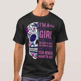 T-shirt Crâne des femmes J'ai trois côtés 3 mai GIrl Meica