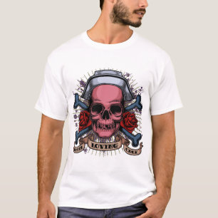 T-shirt Crâne d'infirmière de chromatographie sur couche