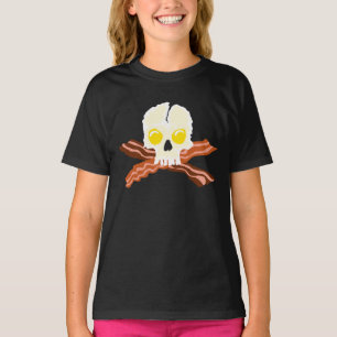 T-shirt Crâne d'oeufs d'os croisés de lard