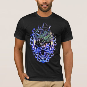 T-shirt crâne dragon