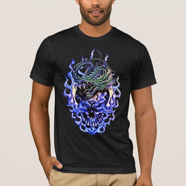 T-shirt crâne dragon (Devant)
