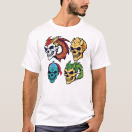 T-shirt Crâne Dragon Chic - Cute Anime Inspiré
