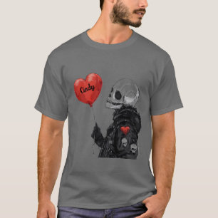 T-shirt Crâne éffrayant - Personnalisable avec ballon