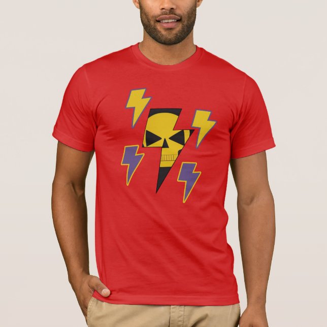 T-shirt Crâne électrique (Devant)