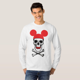 T-shirt Crâne en Casquette souris-oreille avec X-Bone