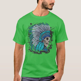 T-shirt Crâne en chef amérindien 1
