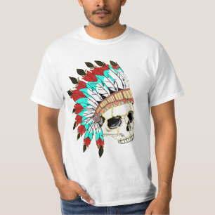T-shirt Crâne en chef indien
