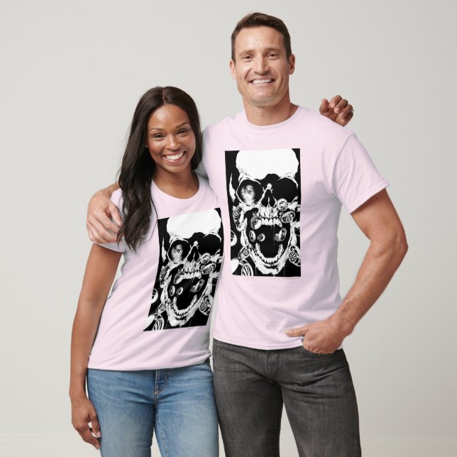 T-shirt Crâne et anneaux (Unisexe)