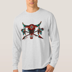 T-shirt Crâne et flèches de bison