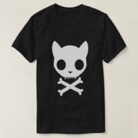 Crâne et os croisés de chat
