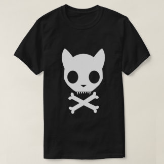 T-shirt Crâne et os croisés de chat