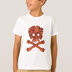 T-shirt Crâne et os croisés de lard