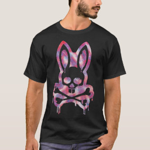 T-shirt Crâne et os croisés Mauvais lapin d'horreur lapin