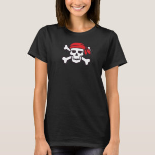 T-shirt Crâne et os croisés Pirate