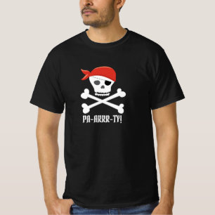 T-shirt Crâne et os croisés Pirate Pa-arrr ty!