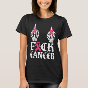 T-shirt Crâne et os croisés Squelette Cancer Du Sein 1