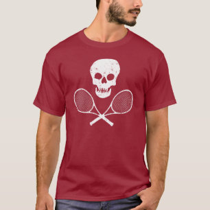 T-shirt Crâne et raquettes de tennis