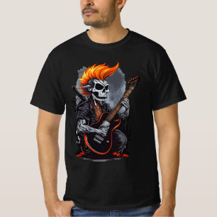 T-shirt Crâne fantôme Jouer de la guitare