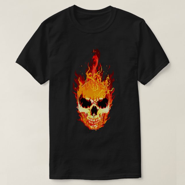 T-shirt Crâne flamboyant (Design devant)