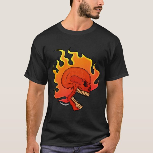 T-shirt Crâne flamboyant (Devant)