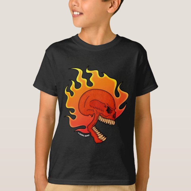 T-Shirt Crâne Flamboyant (Devant)
