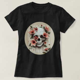 T-shirt Crâne floral