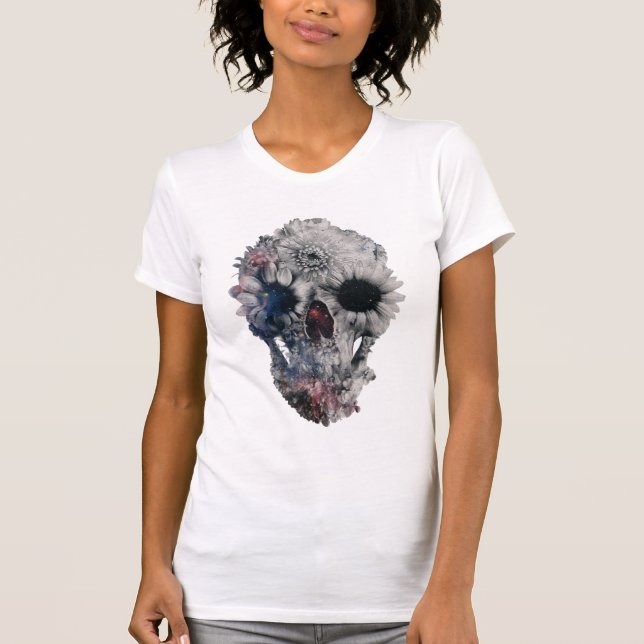 T-shirt Crâne floral 2 (Devant)