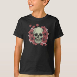 T-shirt Crâne floral Dia de los Muertos | Chemise