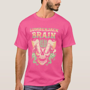 T-shirt Crâne forestier - Logger Timberjack Lumberjack Bra