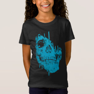 T-Shirt Crâne Gelé : Décroissance Bleue Siniestre