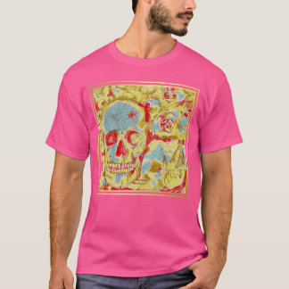 T-shirt Crâne gothique Squelette Sombre Academia Grunge Pu