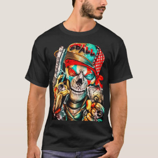 T-shirt Crâne Graphique Street Hustle - Édition Urban King