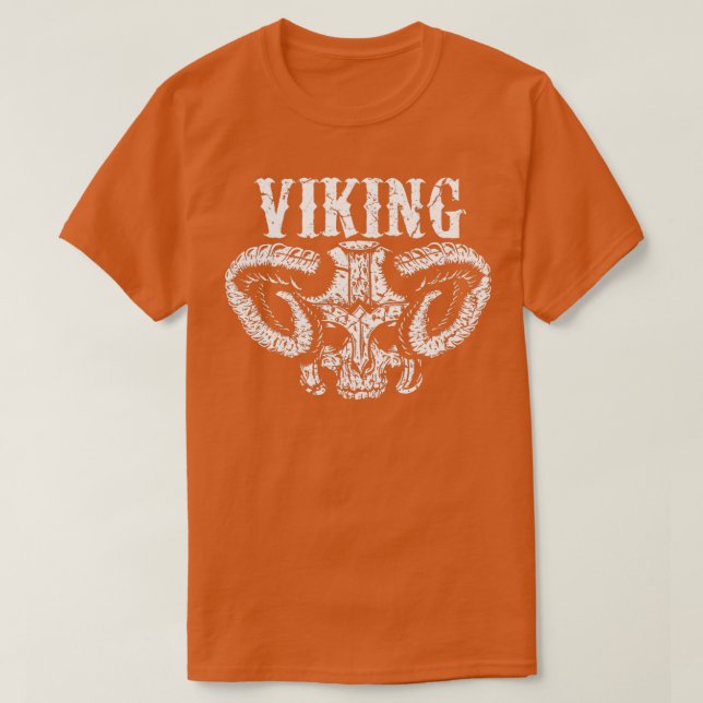 T-shirt Crâne guerrier viking 1 (Design devant)