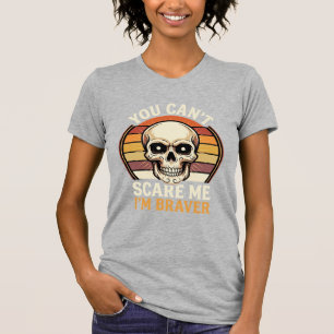 T-shirt Crâne Halloween plus courageux Design d'Horreur Ré