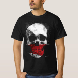 T-shirt Crâne infrarouge : motif pointillé dans des nuance