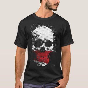 T-shirt Crâne infrarouge : motif pointillé dans des nuance