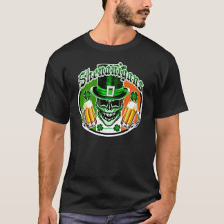T-shirt Crâne irlandais vert de lutin : Malice 1