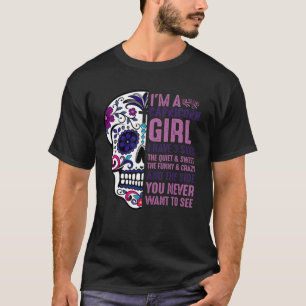 T-shirt Crâne J'Ai Trois Côtés 3 Capricorne Décem Janvier