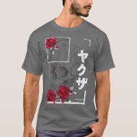 Crâne japonais Roses Pastel Goth Alt Vêtements Got