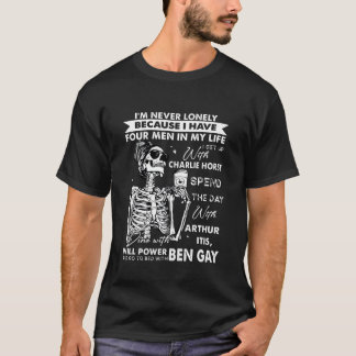 T-shirt Crâne Je ne suis jamais seul parce que j'ai quatre