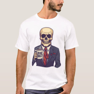 T-shirt Crâne mort à l'intérieur � Squelette drôle de jour