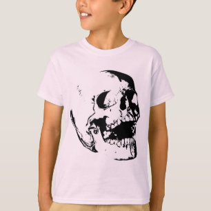 T-shirt Crâne noir blanc