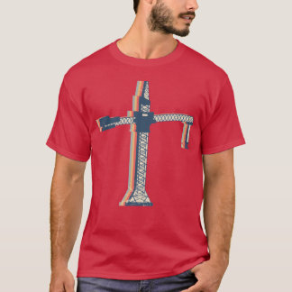 T-shirt Crane Operator Construction HEO Retro Line Art boy