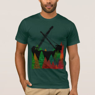 T-SHIRT CRANE OPERATOR VINTAGE CRAWLER CRANE ART TOMBER